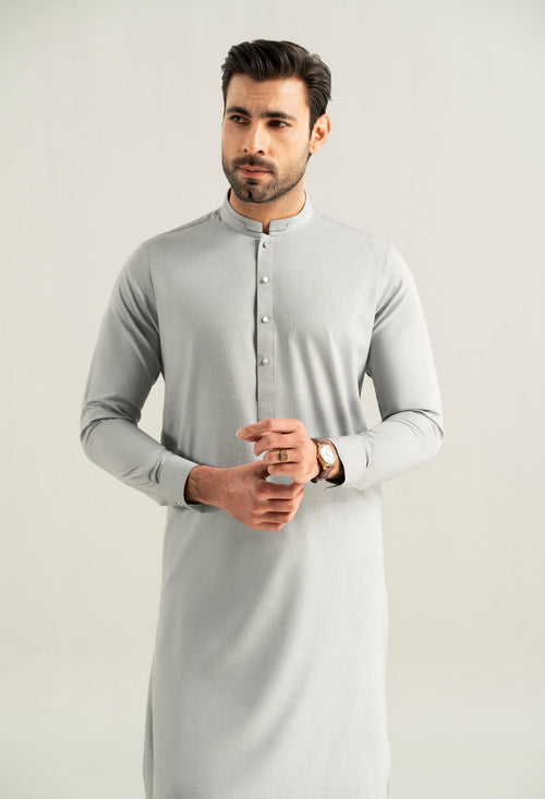 Egyptian Giza Cotton- Ice Grey