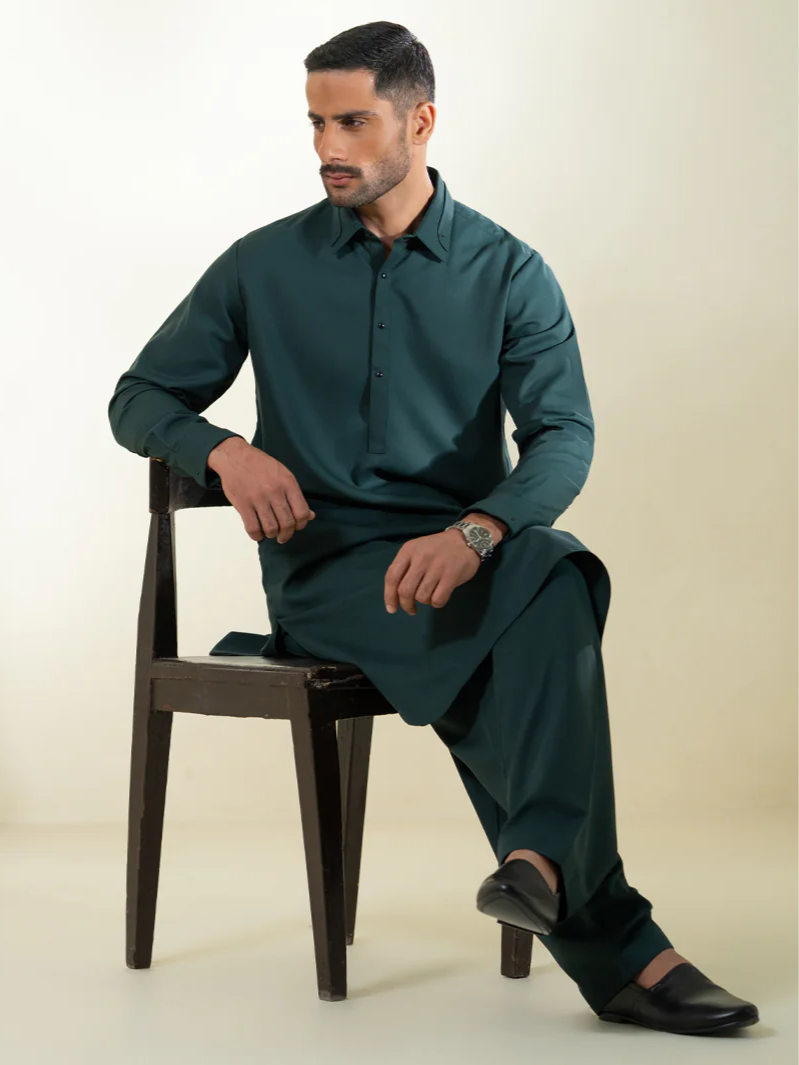 Egyptian Giza Cotton - Dark Green